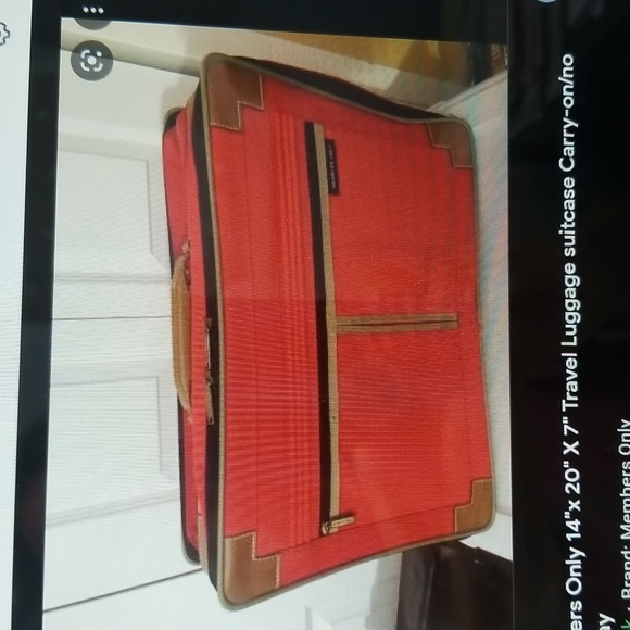 VINTAGE MEMBERS ONLY OLIVE GREEN SUITCASE/ CARRY-ON LUGG 14"X 20" X 7" - Picture 10 of 10